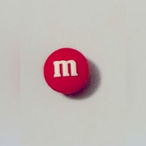 SALE NEW Red M&M Croc Charm Jibbitz Shoe Charm